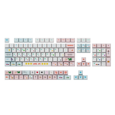 Dragon Quest 104+28 XDA-like Profile Keycap Set Cherry MX PBT Dye-subbed for Mechanical Gaming Keyboard